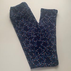 Lularoe kids leggings Fourth of July size L/XL